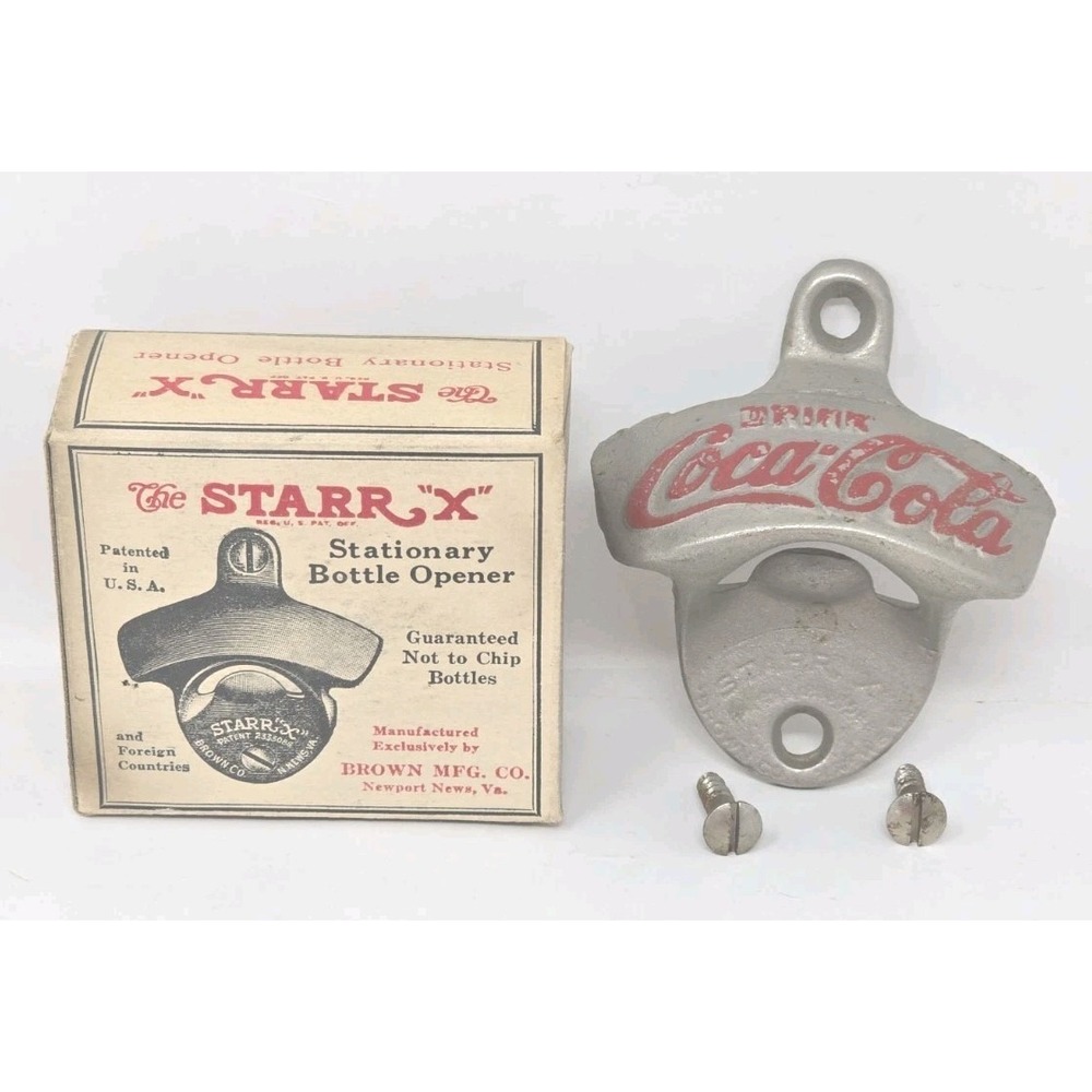 Rare Original "Starr X" Vintage Coca-Cola Bottle Opener Circa 1943-75 W/BOX U233